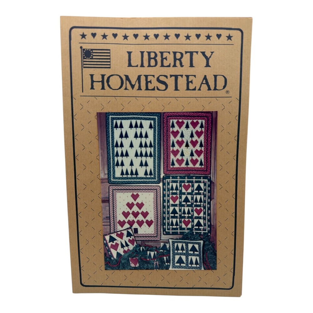 Blue Whale Designs Liberty Homestead The Christmas Quilts Pine Trees & Hearts